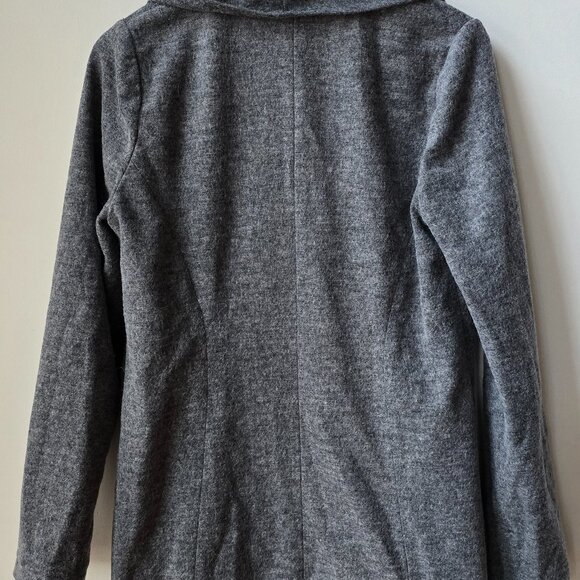 Piko 1988 Charcoal Gray Wool Lined Waterfall Duster Jacket in a Size Large - Picture 3 of 6